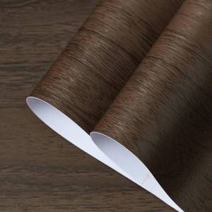 lot 78361 image: Safiyya Wood Contact Paper Dark Brown, Walnut Peel and Stick Wallpaper Thicken, Self Adhesive Removable Real Wood Grain Contact Paper, Wall Paper Rustic for Cabinets, Desk and Home Decor 15.9 x 78.7