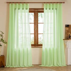 lot 78370 image: Pinch Pleated Sheer Curtains 120 Inches Long 2 Panels Set Light Filtering Sheer Privacy Semi Voile Drapes with Pinch Pleated Design for Living Room Bedroom(Reed Green, 42 W x 120 L, 2 Panels)