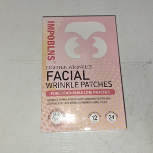 lot 78405 image: IMPOBLNS LIGHTEN WRINKLES FACIAL WRINKLE PATCHES 12 Forehead Patches  24 Smile Line Patches