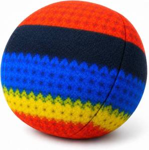 lot 78470 image: Retro Striped Footbag Professional Sand Filled Kick Ball - Hackys Foot Sacks Bag for Beginners & Pros, Compact Agility Training & Outdoor Circle Game for Adults and Teens