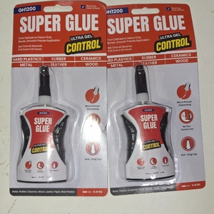 lot 78471 image: 2 Pack Micro Precise Super Glue Gel 6g Ultimate Micro-Dispensing for No-Mess Repairs, Non-Drip Ca Glue, Superglue Gel Multipack Bonds in Seconds
