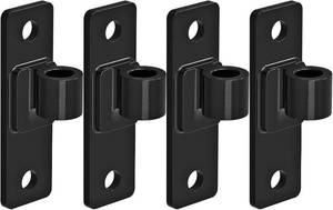 lot 78488 image: Insaga Heavy Duty Gate Hinges, 4Pack High Strength Steel with Electroplated Finish, Thick 6mm Black Hinges for Farm Gates, Fences, Barns, Sheds & Outdoor Gates (4.9x1.5)