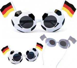 lot 78507 image: World Cup 2026 Decorations Soccer Sunglasses with National Flag for Soccer Fans World Cup Themed Parties