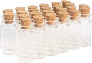 lot 78545 image: Magic Season Decorative Glass Bottles (24 Pcs  0.33 fl oz.)