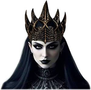 lot 78583 image: LVOW Adult Crow Crown Headwear Goth Headpiece Medieval Evil Queen Crown Headband Vintage Halloween Prop Party Accessories(Gold)