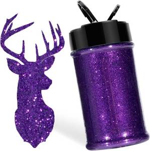 lot 78602 image: HTVRONT Purple Glitter for Crafts and Arts- 1.7oz50g Fine Glitter Powder