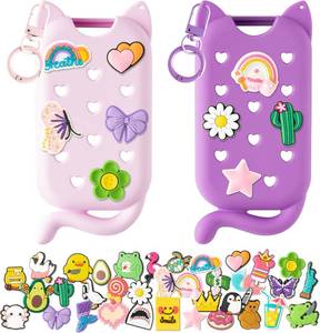 lot 78603 image: 2Pcs Cat Silicone Case for Touchland Hand Sanitizer Spray