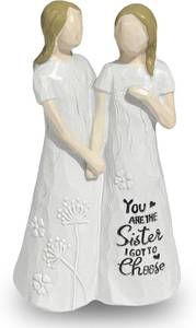 lot 78653 image: Mom Birthday Gift from Daughter, 5.5 Mother Daughter Sculpted Hand Painted Figurine (Mom Gift)