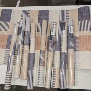 lot 78700 image: 10 Rolls PEEL AND STICK WALLPAPER MID CENTURY DESIGN 17.3x113