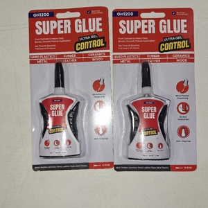 lot 78725 image: 2 Pack Micro Precise Super Glue Gel 6g Ultimate Micro-Dispensing for No-Mess Repairs, Non-Drip Ca Glue, Superglue Gel Multipack Bonds in Seconds