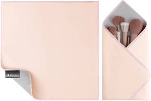 lot 78735 image: DUcare Self Adhesive Magic Cloth Makeup Bag, Portable Protective Cosmetic Pouch, Camera Lens Wrap, Travel Organizer for Beauty Essentials Daily Use (Pink 10.5 Inch)