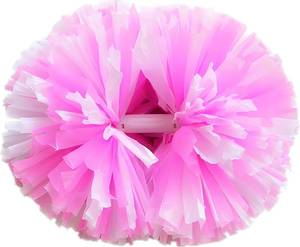 lot 78756 image: 2 Pack Cheerleading Pom Poms with Baton Handle Rainbow Colorful Cheer Pom Poms for Sports Team Spirit Cheering Kids Adults