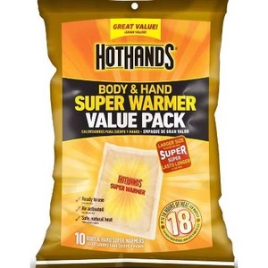 lot 78758 image: HotHands 10pk Super Body Warmers Value Pack