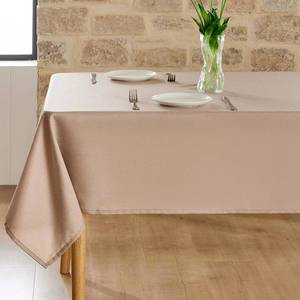 lot 78791 image: OpifeTela Rectangular Linen-Textured Tablecloth, Waterproof, Stain-Resistant, Suitable for Dining Rooms, Kitchens, Parties, picnics, and Other Occasions. Machine Washable (Khaki, 70x 52)