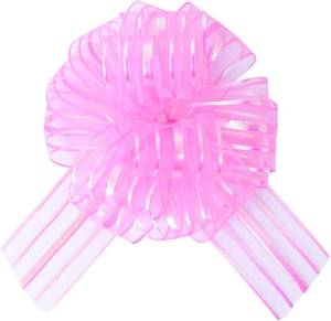 lot 78842 image: speoit 6 Pcs 6 Inch Large Organza Pull Bow Ribbon   Elegant Gift Bows for Wedding Decorations, Christmas Wrapping, Birthday Parties, Car Decor, Gift Baskets, and Valentines Day Packaging(Pink)