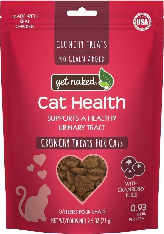 lot 12569 image: Get Naked Urinary Cat Health Treats with Cranberry & Real Chicken 6oz  Crunchy, Grain-Free, Natural Urinary Tract & Dental Care  Supports UT Support & Fresh Breath  Made in The USA