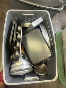 lot 12 image: Lot of Baking Pans Muffin Tins Cookie Sheets Kitchen Cookware