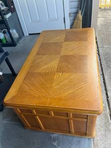 Ashley Furniture Industries Wood Coffee Table with Riding top