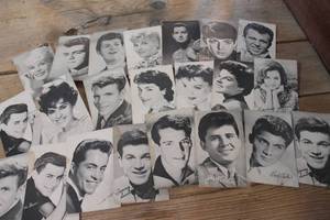 lot 3803 image: Vintage Penn Arcade Cards Paul McCartney, Judy Garland & More