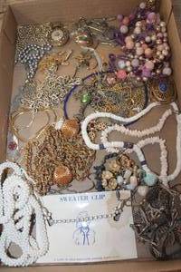 lot 3842 image: Flat of Misc. Jewelry and More