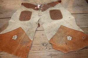 lot 3862 image: Vintage Childs Leather Chaps