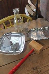 lot 3876 image: Vintage Silver Serving Dishes and More