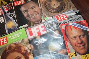 lot 3908 image: Vintage Life and Time Magazines