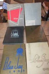 lot 3911 image: Vintage 1940s, 50s Tabor College Yearbooks