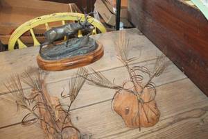 lot 3919 image: Vintage Deer Figurine and More