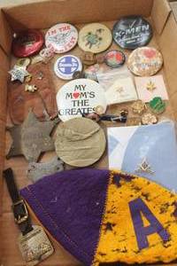lot 3934 image: Vintage Girl Scout, Montgomery Wards Pins & More