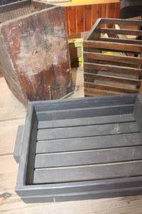 lot 3945 image: Vintage Wood Box and More