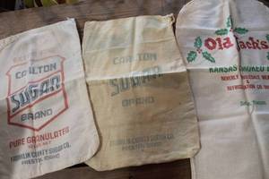 lot 3952 image: Vintage Sugar Sacks and More