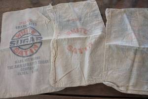 lot 3953 image: Vintage Sugar Sacks