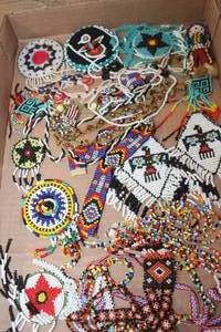 lot 3963 image: Vintage Native American Beaded Necklaces & More