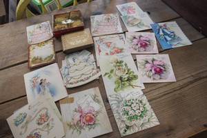 lot 4018 image: Antique Wedding Cards & More
