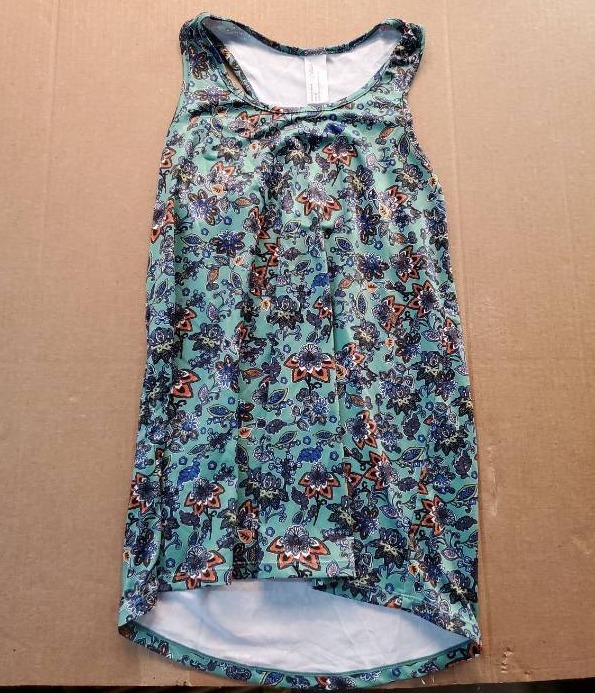 lot 38003 image: Womens Floral Print Sleeveless Tank Top, S - Retail $12