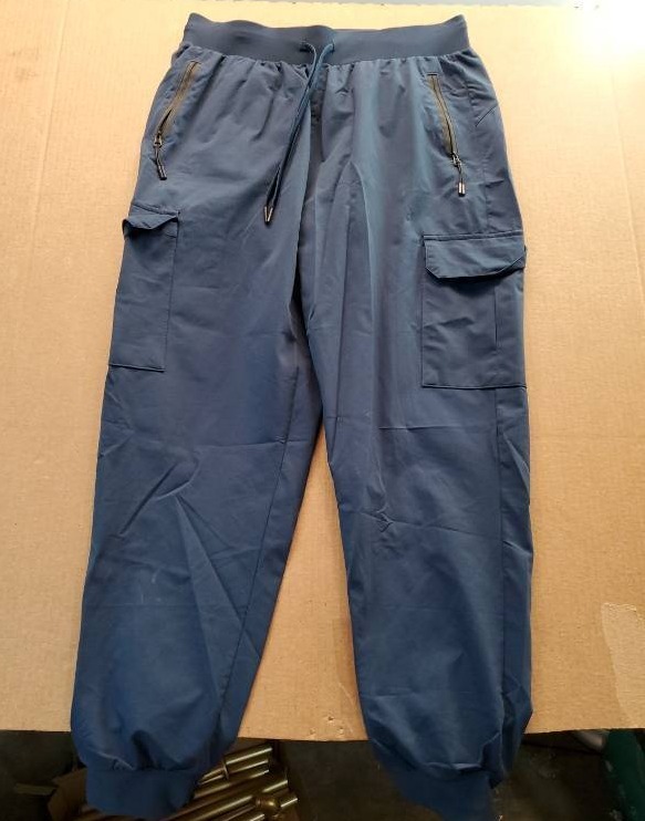lot 38045 image: Blue Cargo Jogger Pants L - Retail $30