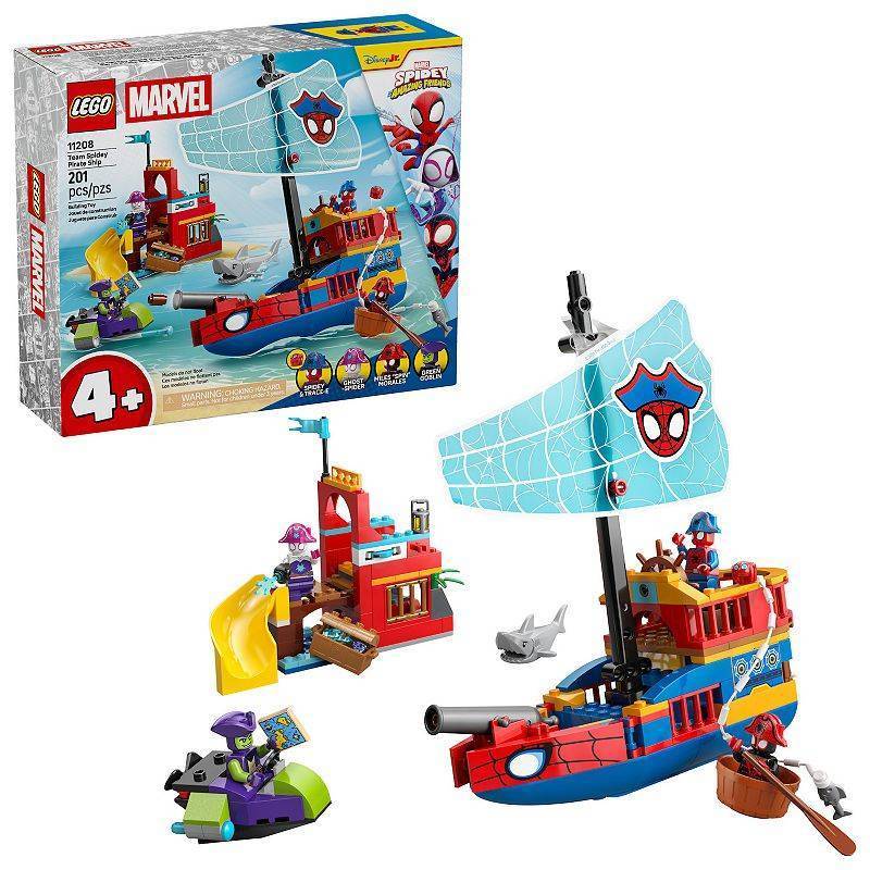 lot 38726 image: LEGO Marvel Spidey And His Amazing Friends Team Spidey Pirate Ship 11208 - Retail $65