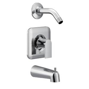 lot 29028 image: Moen Genta LX Chrome Posi-Temp One-Handle TubShower Trim Valve Without Showerhead, T2473NH - Retail $59