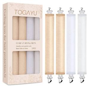 lot 29051 image: Heatless Curls Overnight Set, 4PCS Multi-Tonal Velvet Hair RollersNo Heat Damage Overnight Curls, Heat-Free Styling Tool for Long Hair, Comfortable Frizz Free Hair Curlers To Sleep In - Retail $16