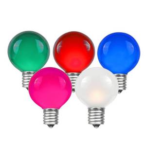 lot 29058 image: Novelty Lights Incandescent G50 Globe Replacement Bulbs, Multi, 25 Pack - Retail $19