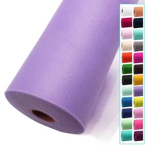 lot 29066 image: Lavender Tulle Fabric 54 Inch X 40 Yards Tulle Roll - Retail $20