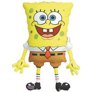 lot 29070 image: International M6398901 SpongeBob Square Pants Shape Balloon Pack, 28 - Retail $7