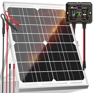 lot 29091 image: Solar Panel Kit 20W 12V Solar Battery Charger MaintainerController - Retail $35