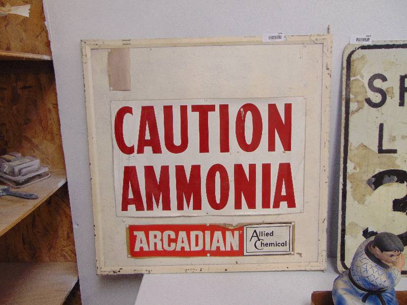 lot 1896 image: Ammonia Paper Sign