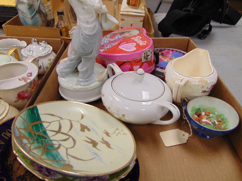 lot 2002 image: Asstd Glassware & Barbie Tins etc.