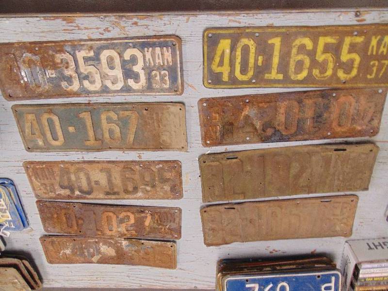 lot 1901 image: Asstd License Plates