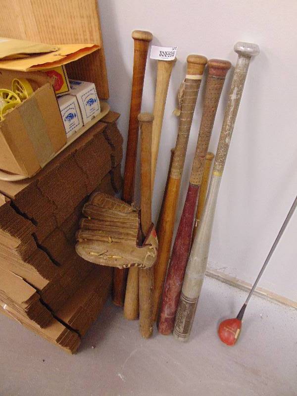lot 2078 image: Lot of Bats & Gloves