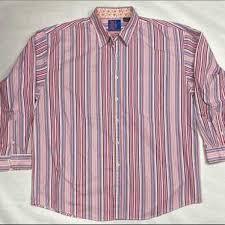 lot 63377 image: Apt.9 purple striped long-sleeve button-down shirt - XL