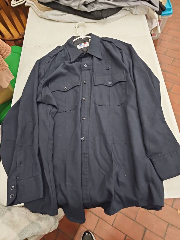 lot 63383 image: Flying Cross navy blue duty shirt